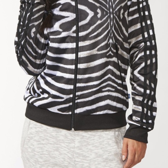 Adidas X Rita Ora Collaboration Zebra Track Jacket - Picture 3 of 12